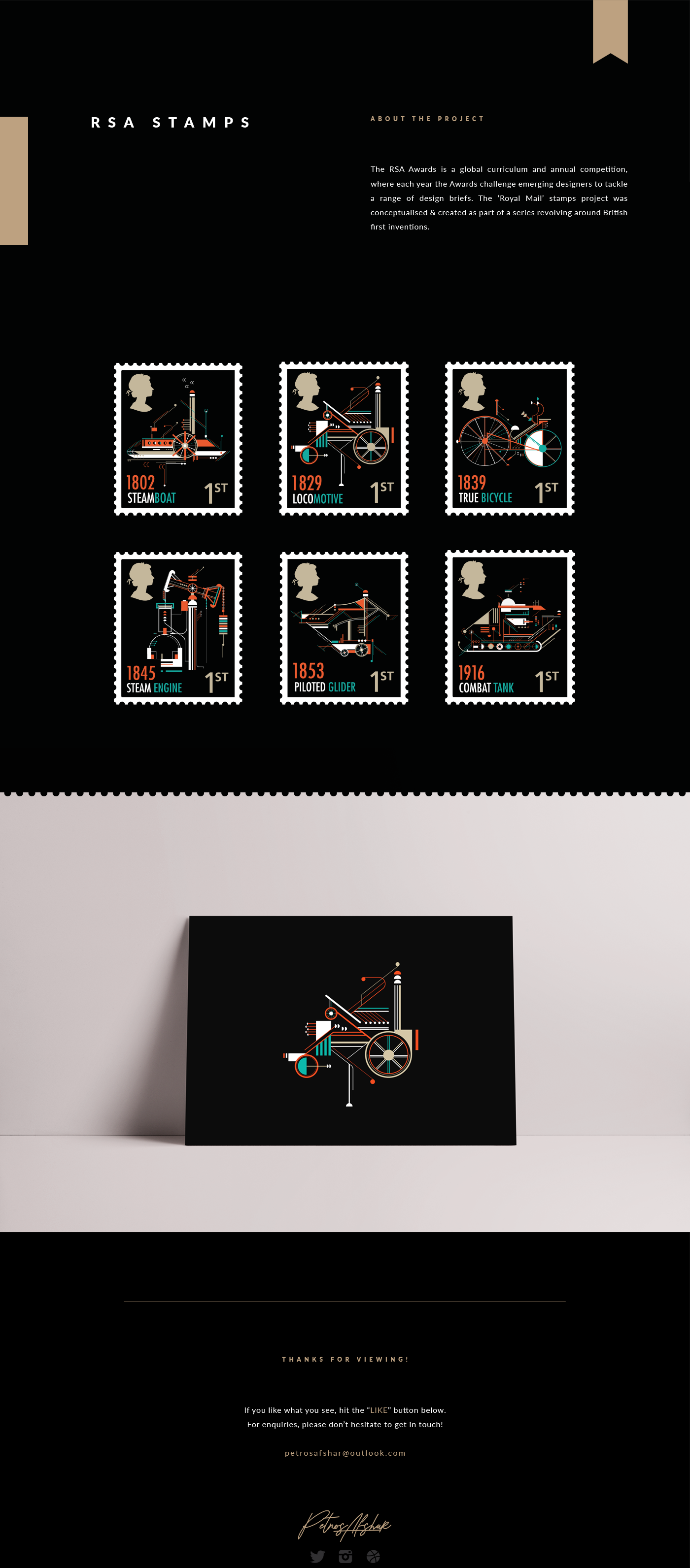 digital Rsa Royal Mail stamps Stamp Design graphics vector petros afshar petros font helvetica Futura art deco minimal