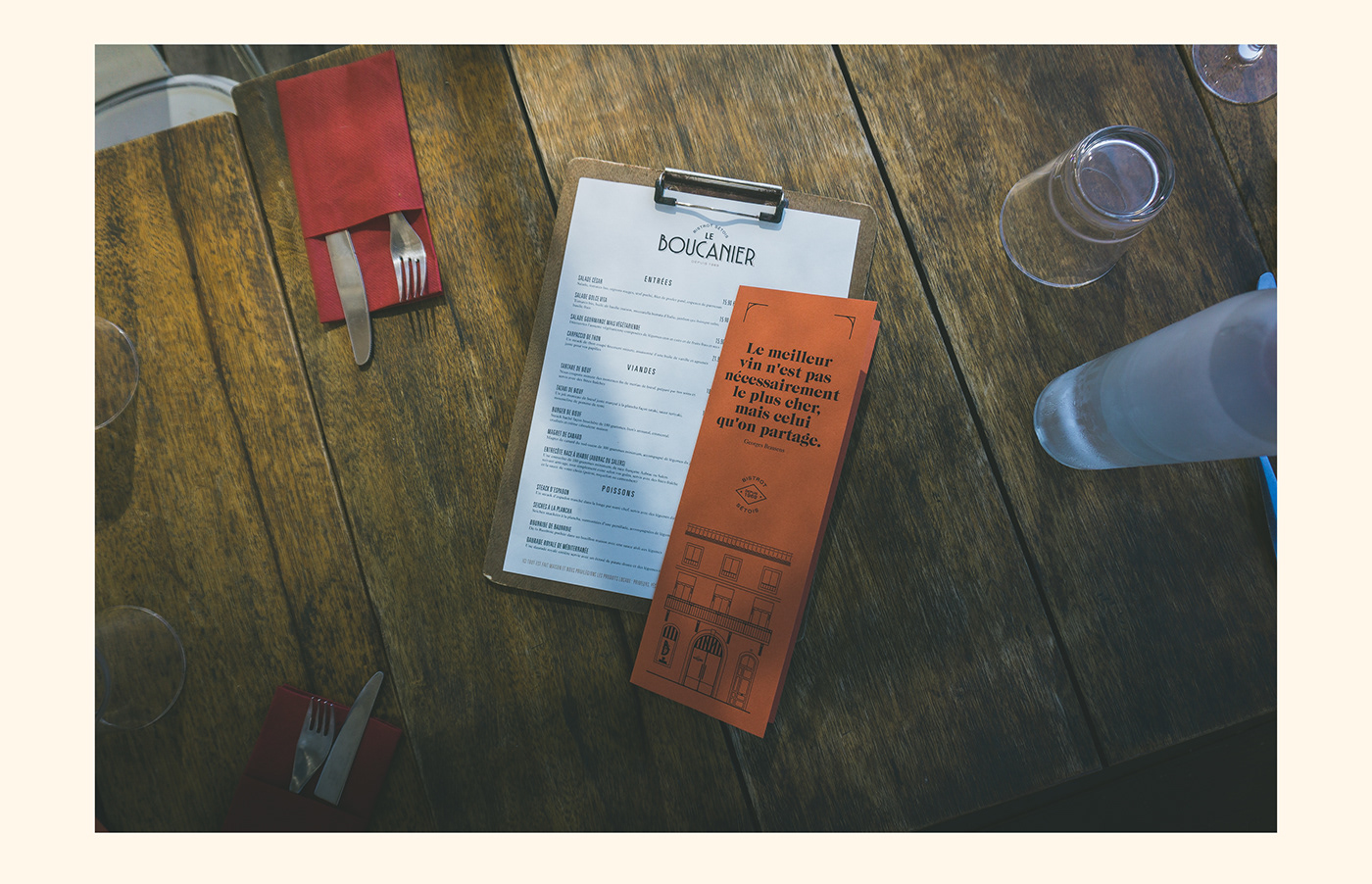 branding Logotype restaurant Bistrot brasserie hotel identité visuelle Typographie Typeface papeterie