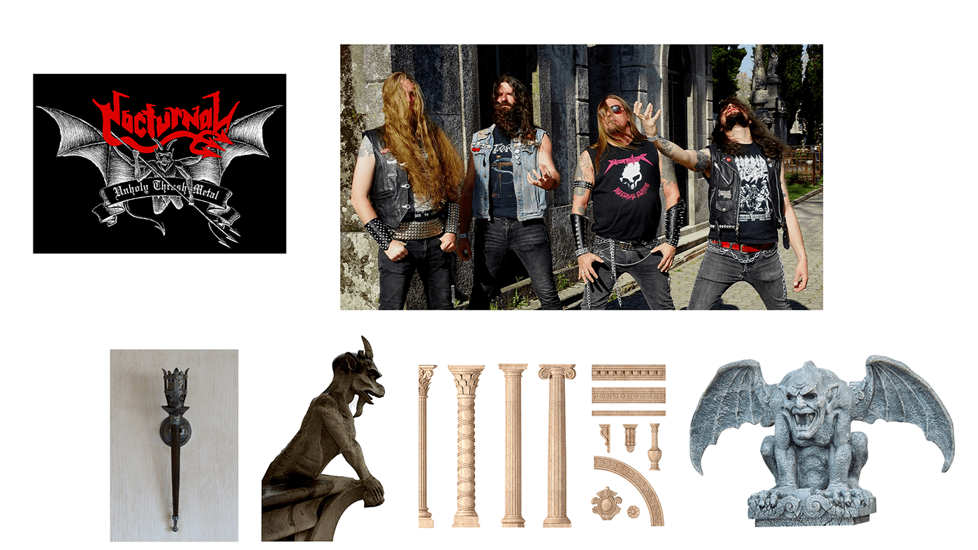 banda banner design gráfico Digital Art  Evento flyer metal music post Social media post