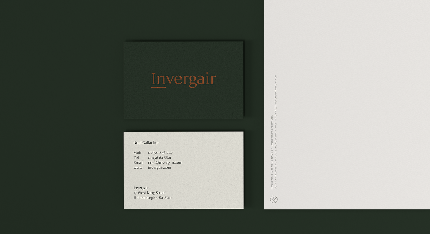 Invergair Business Cards