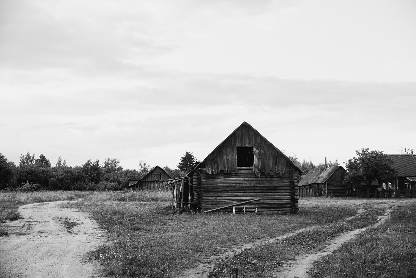 black and white old village Travel Landscape Photography  Nature village belarus abandoned house without people
