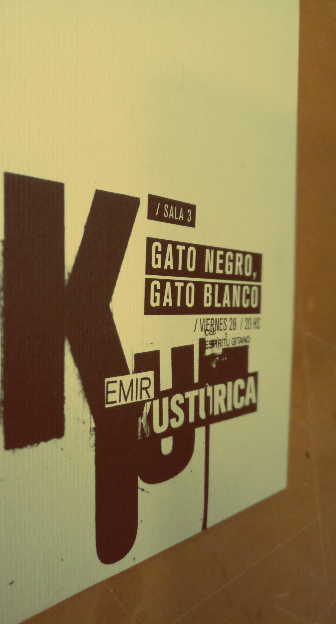 typography   grafic design Emir Kusturica cine Gabriele gitano