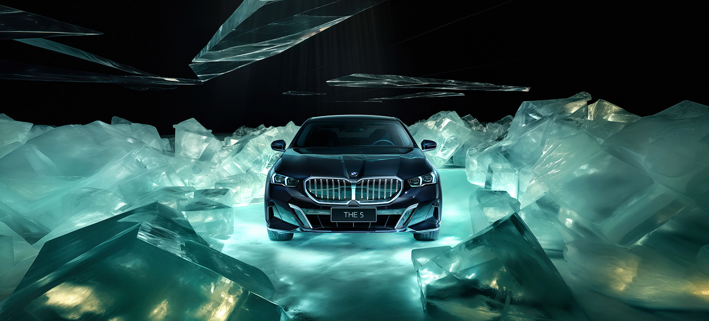 BMW 5 Series carphotographer carphotography Automotive Photography car retouching surrealism Fashion  BMW Car shooting