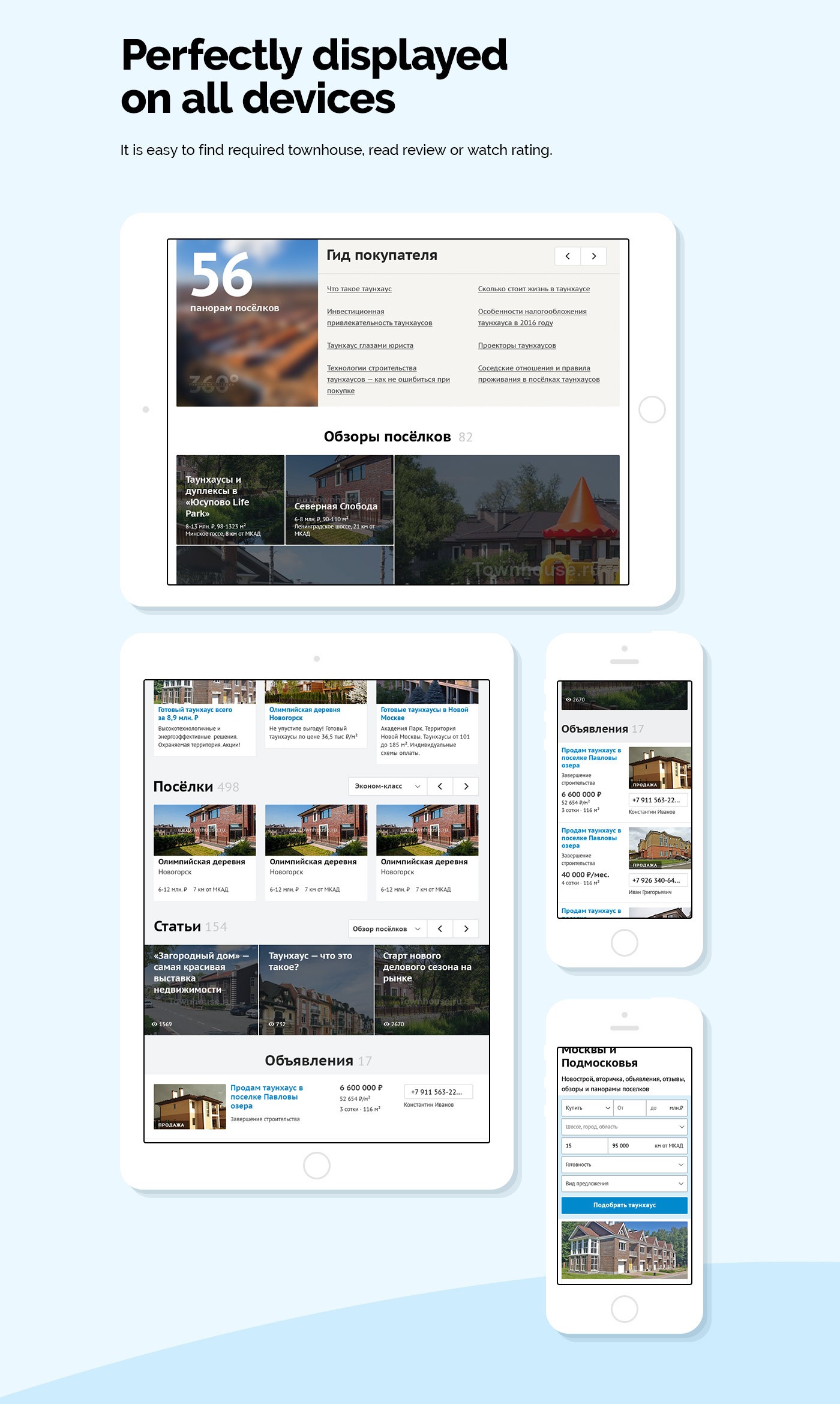 real estate Country Estate Web UI Responsive