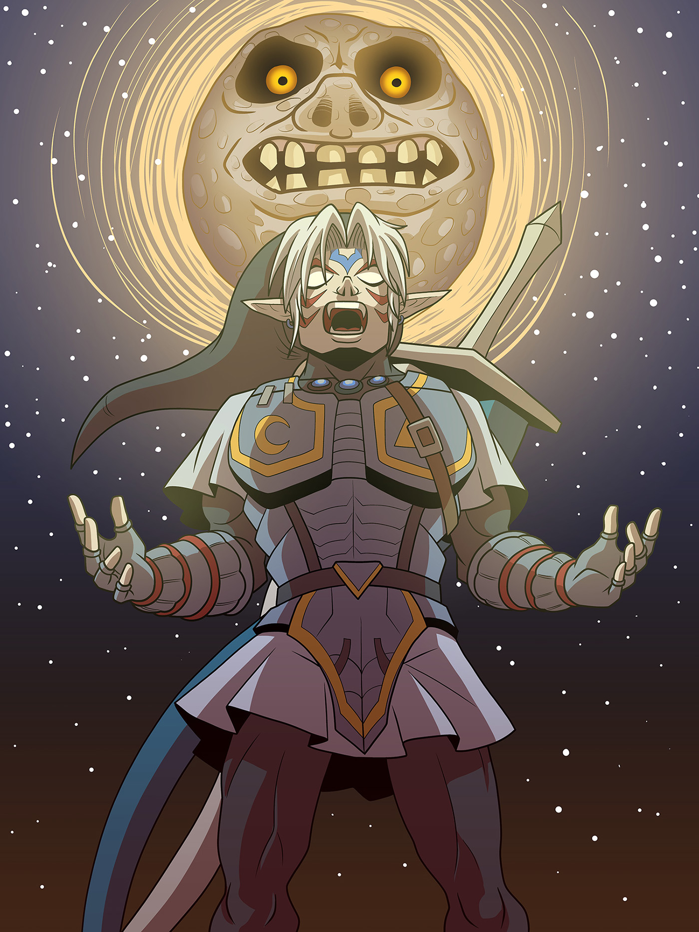 Fierce Deity Link from The Legend of Zelda: Majora's Mask. 