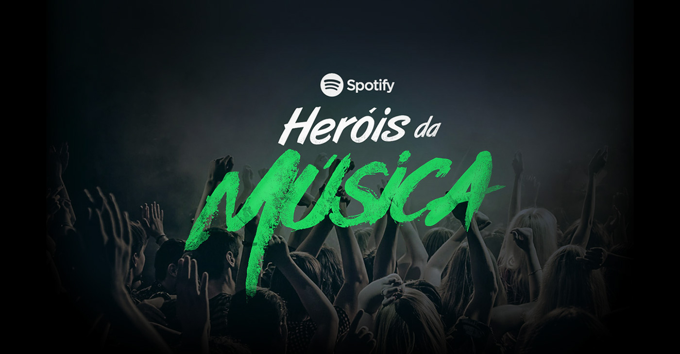 TCC spotify Heróis da Música heróis musica heroes design cards ad campaign Character Streaming Brasil Brazil FMU of music