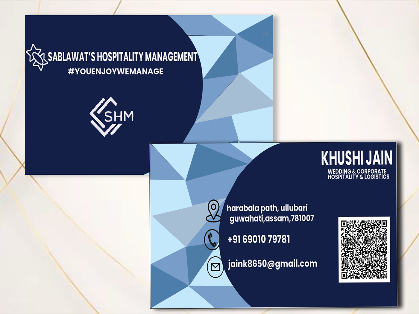 business card Illustrator Hospitality coorporate
