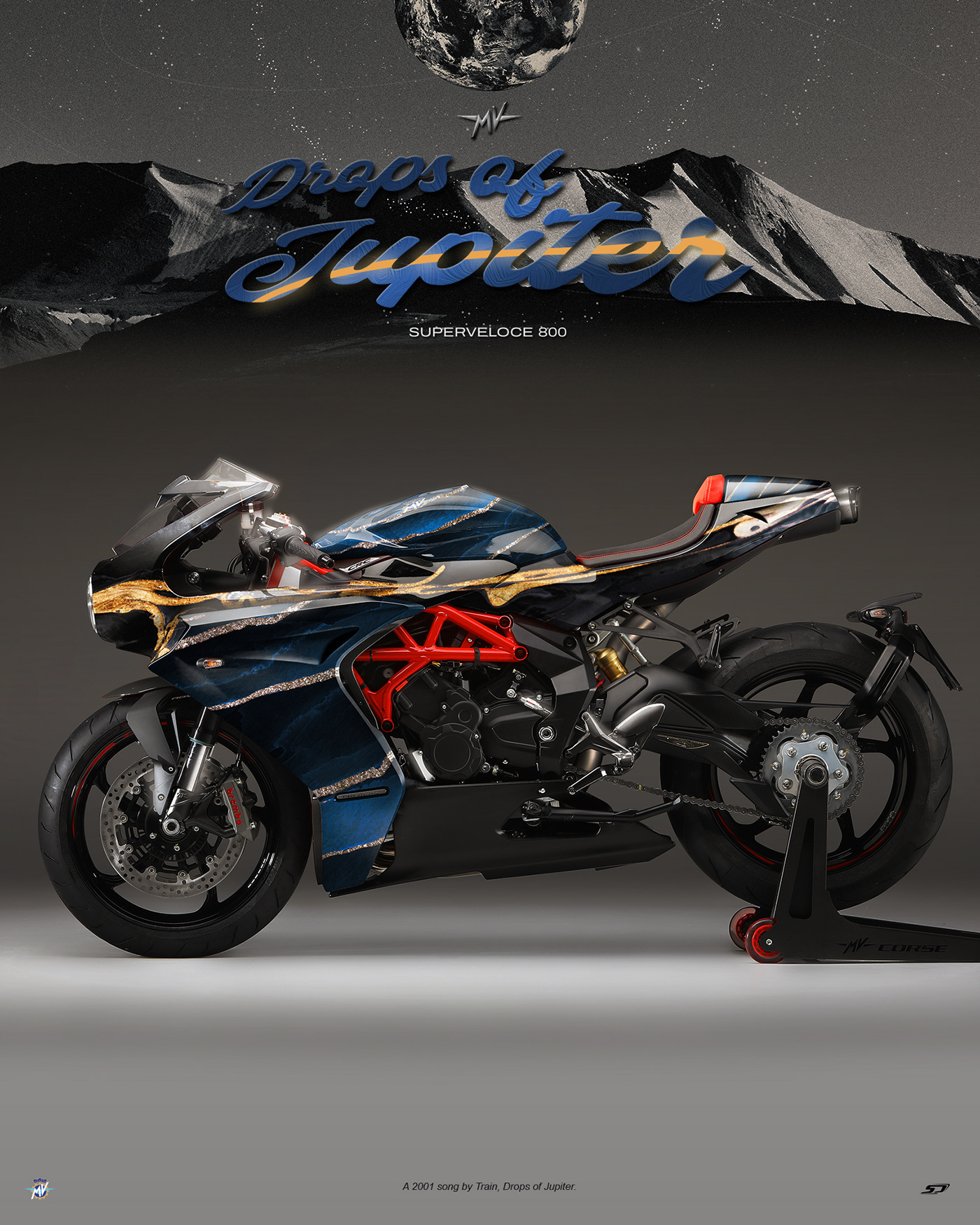 designer Drops Of Jupiter motorcycle art mv agusta mv agusta superveloce Simon Designs superveloce 800