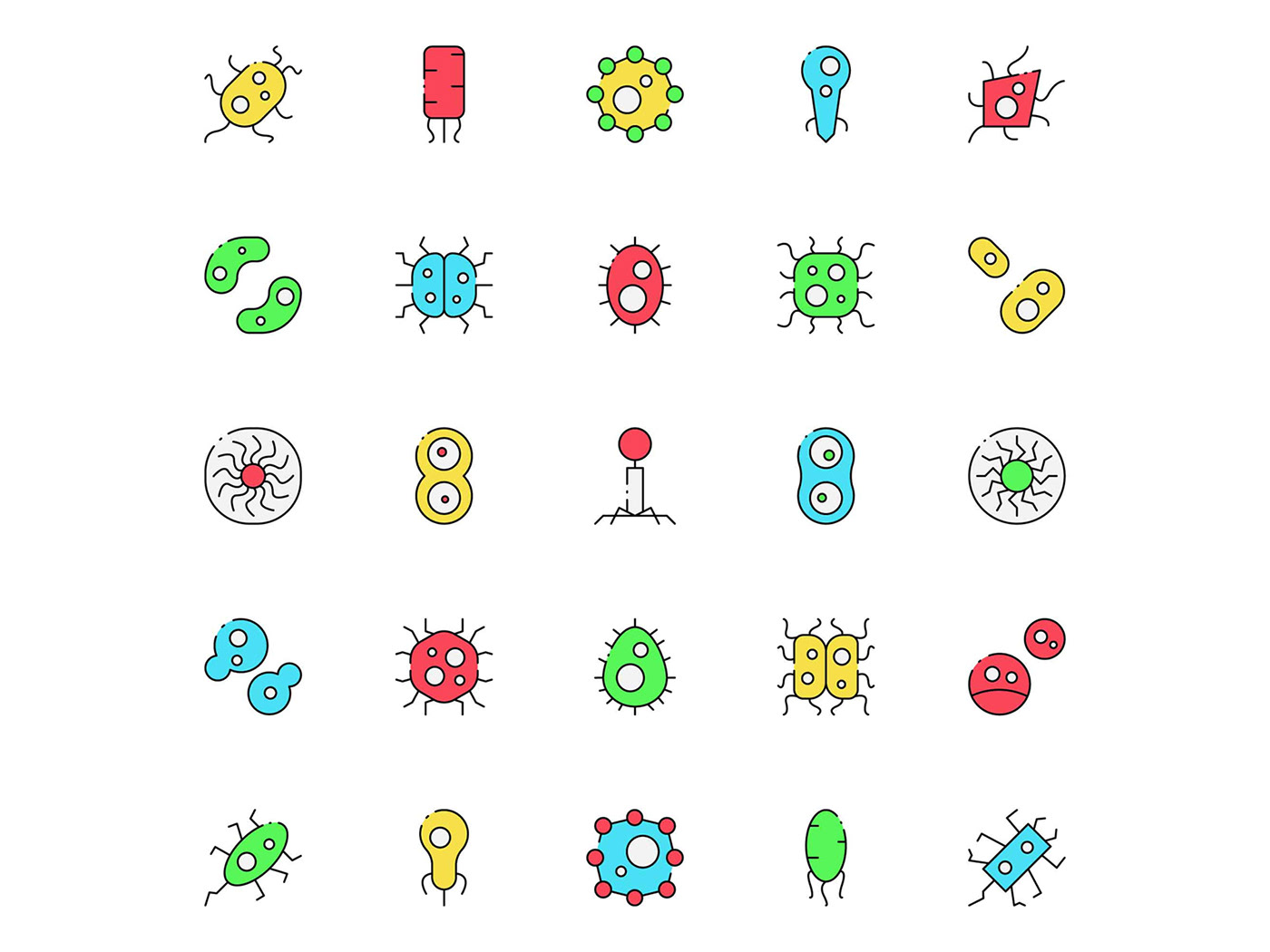 germs cells science freebie free icons free download free vector vector icon icon design  microscopic