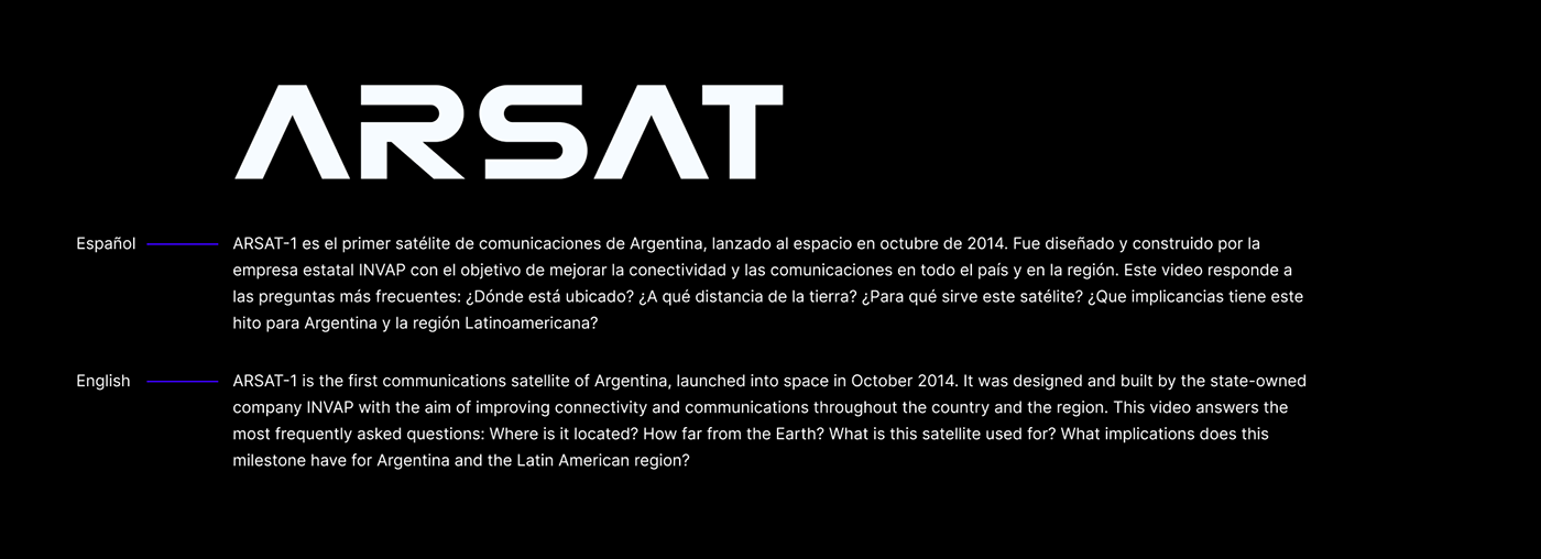 ARSAT Satelite data visualization fadu infografia information design Premiere Pro salomone video Video Editing