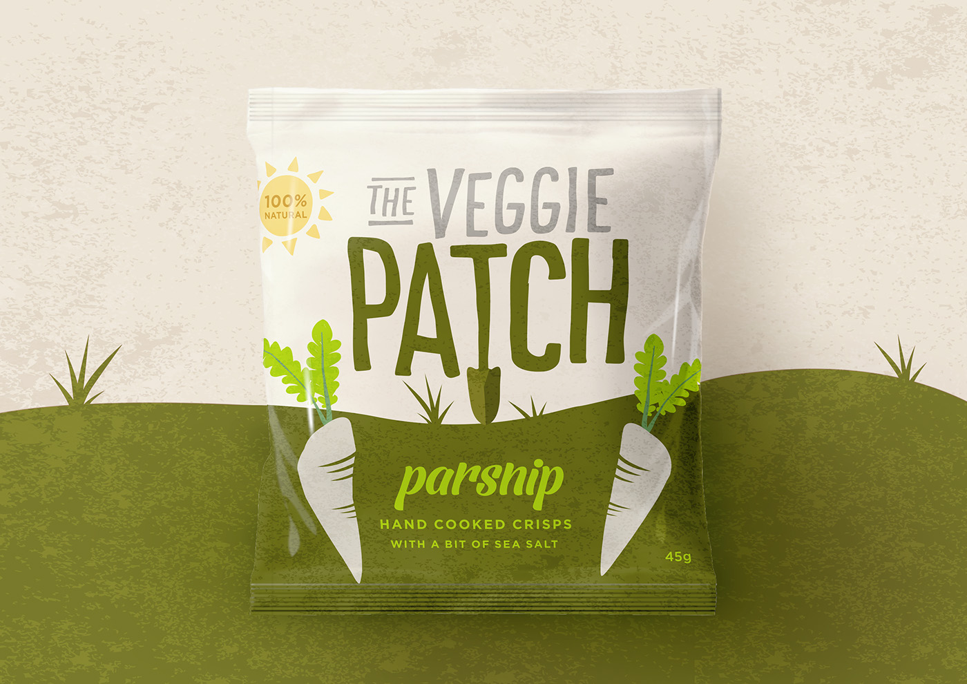 snack packaging crisps packaging CHIPS PACKAGING  packaging design brand identity brand narrative consumer branding health food packaging Our Revolution The Veggie Patch