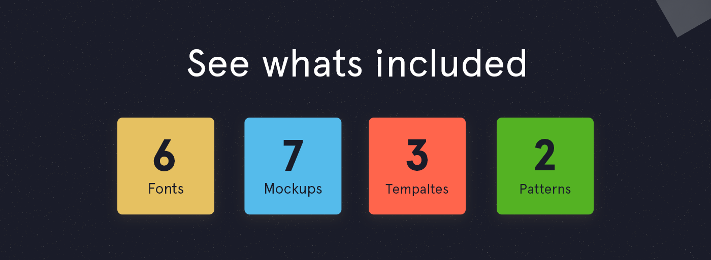 design bundle fonts template Mockup pattern bundle free bundle box