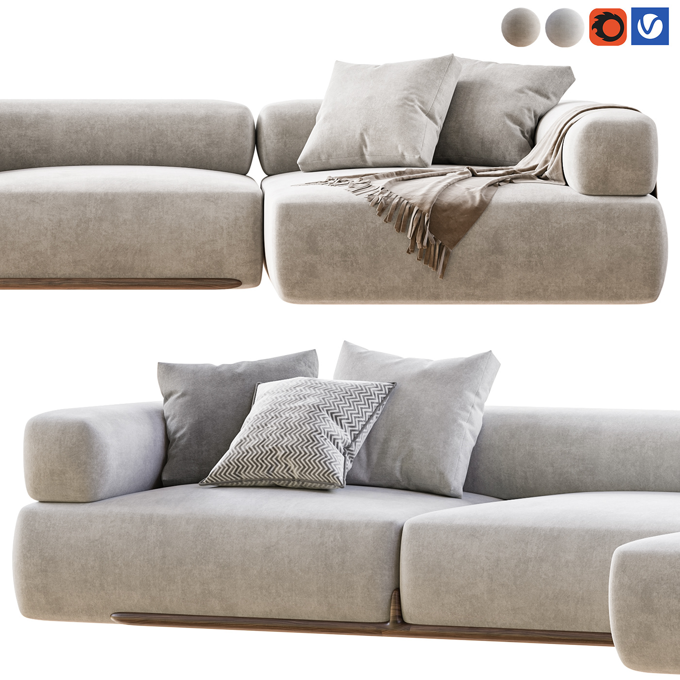 Couch 3D visualization interior design  architecture archviz Render modern 3d modeling CGI