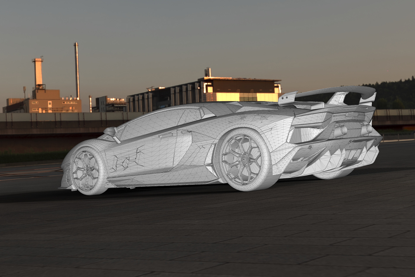 3D automotive   CGI digital 3d drift keyshot kyza Vehicle vehicles