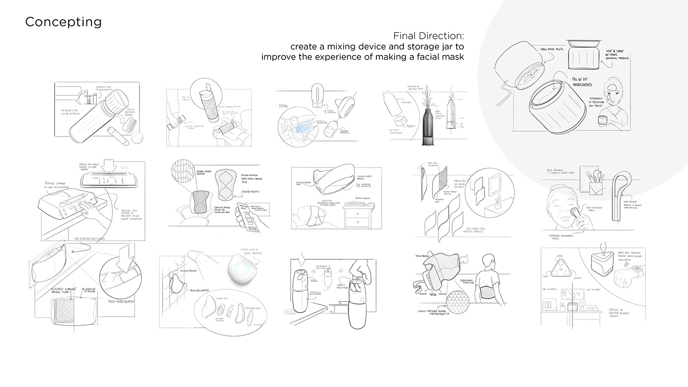 industrial design  product design  branding  facial mixer beauty product keyshot photoshop 3d modeling cmf