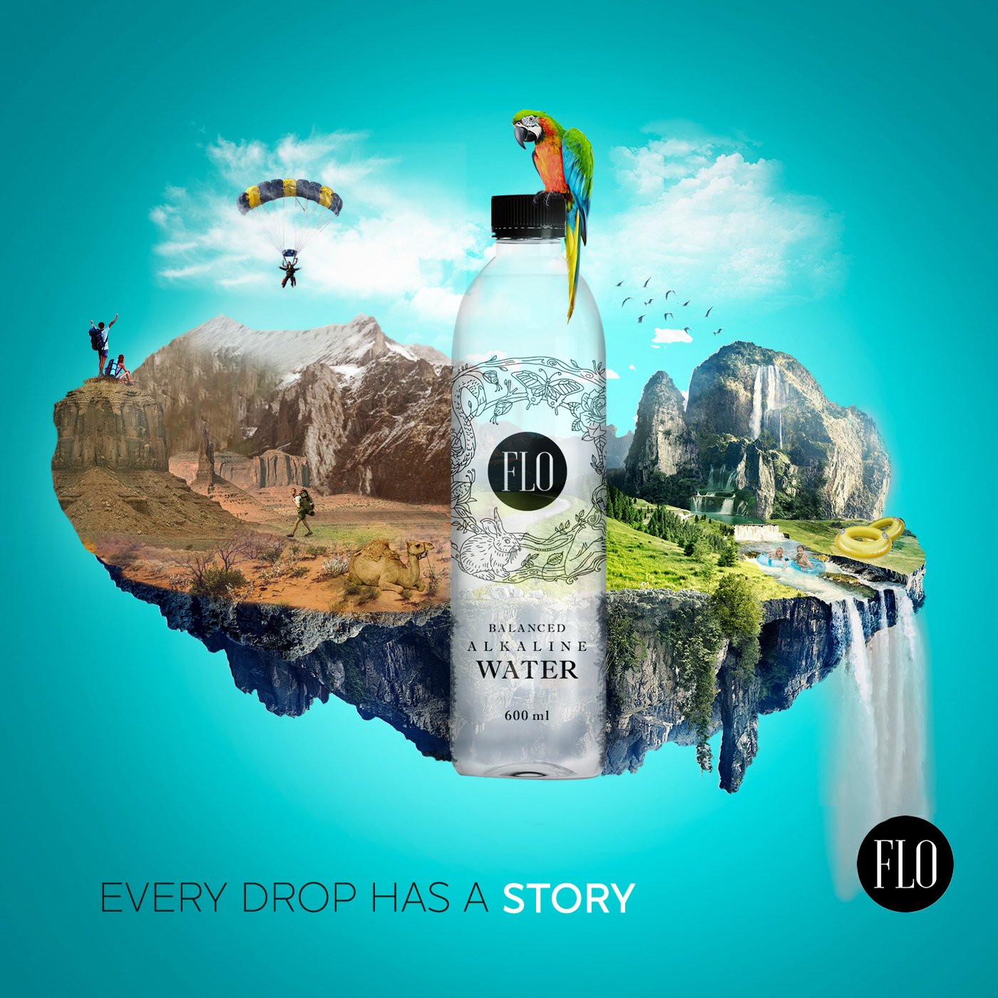 creative Nature water ad campaign ads flo Fly holidays Outdoor Socialmedia
