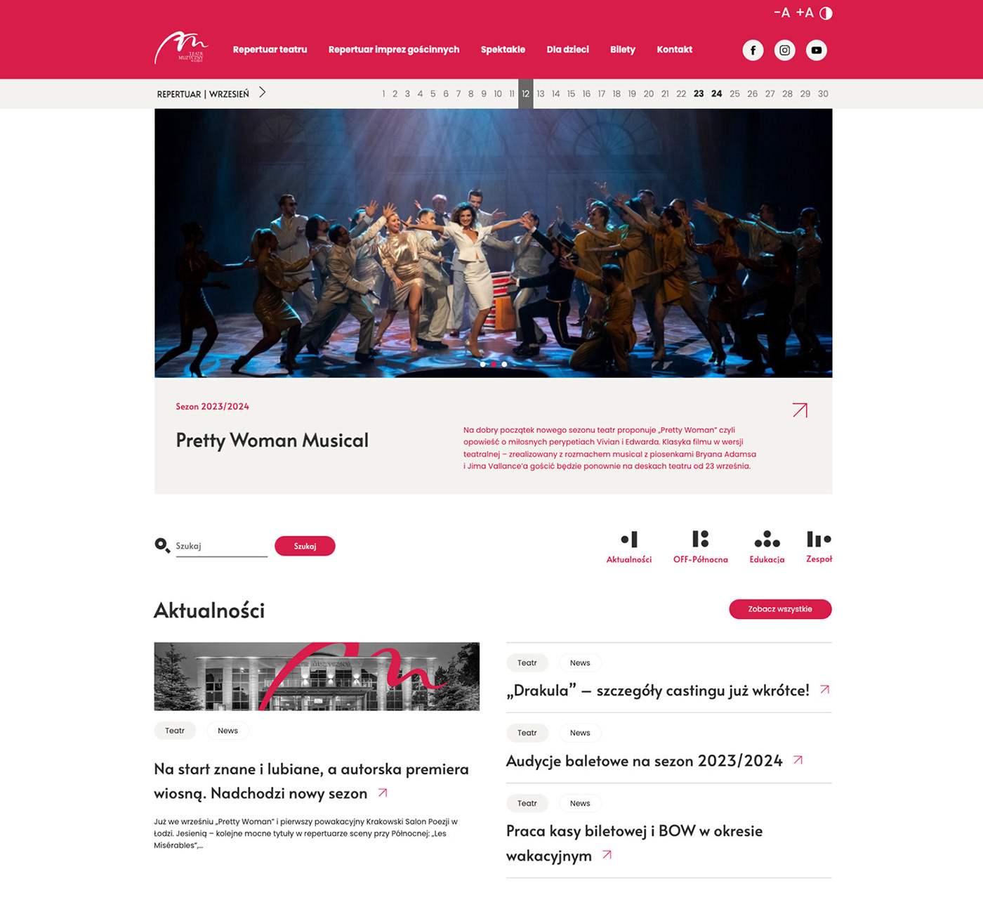 Website Web Design  theater  design adobe illustrator graphic design  teatr