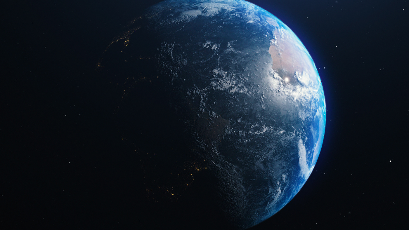 space art planet Space  3D tutorial After effect c4d photoshop astronomy earth