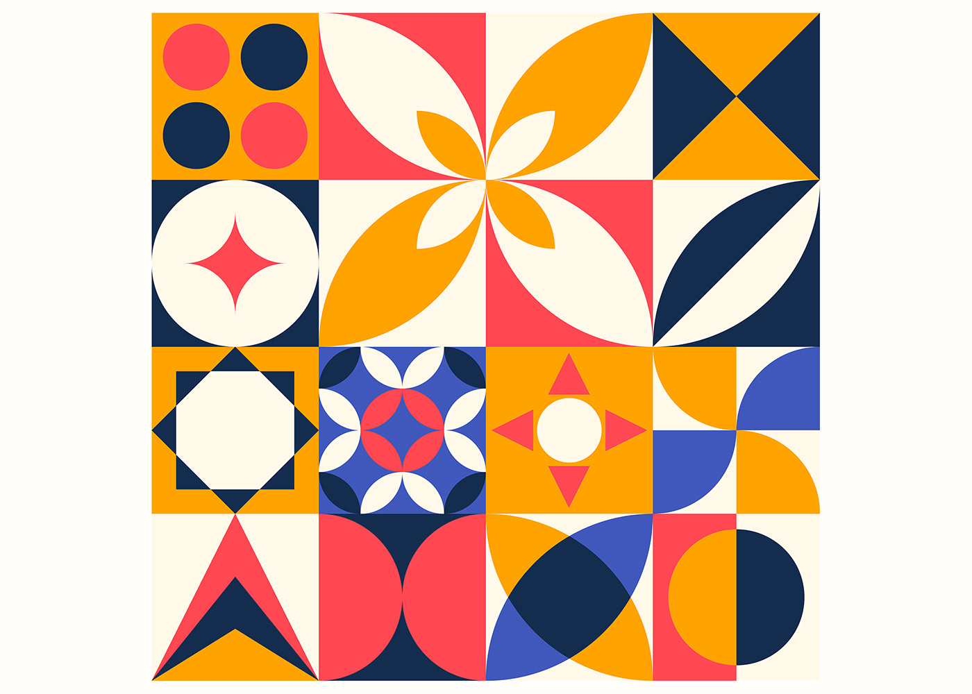 abstract bauhaus geometric geometric pattern geometry pattern design  Patterns puzzle shapes vintage