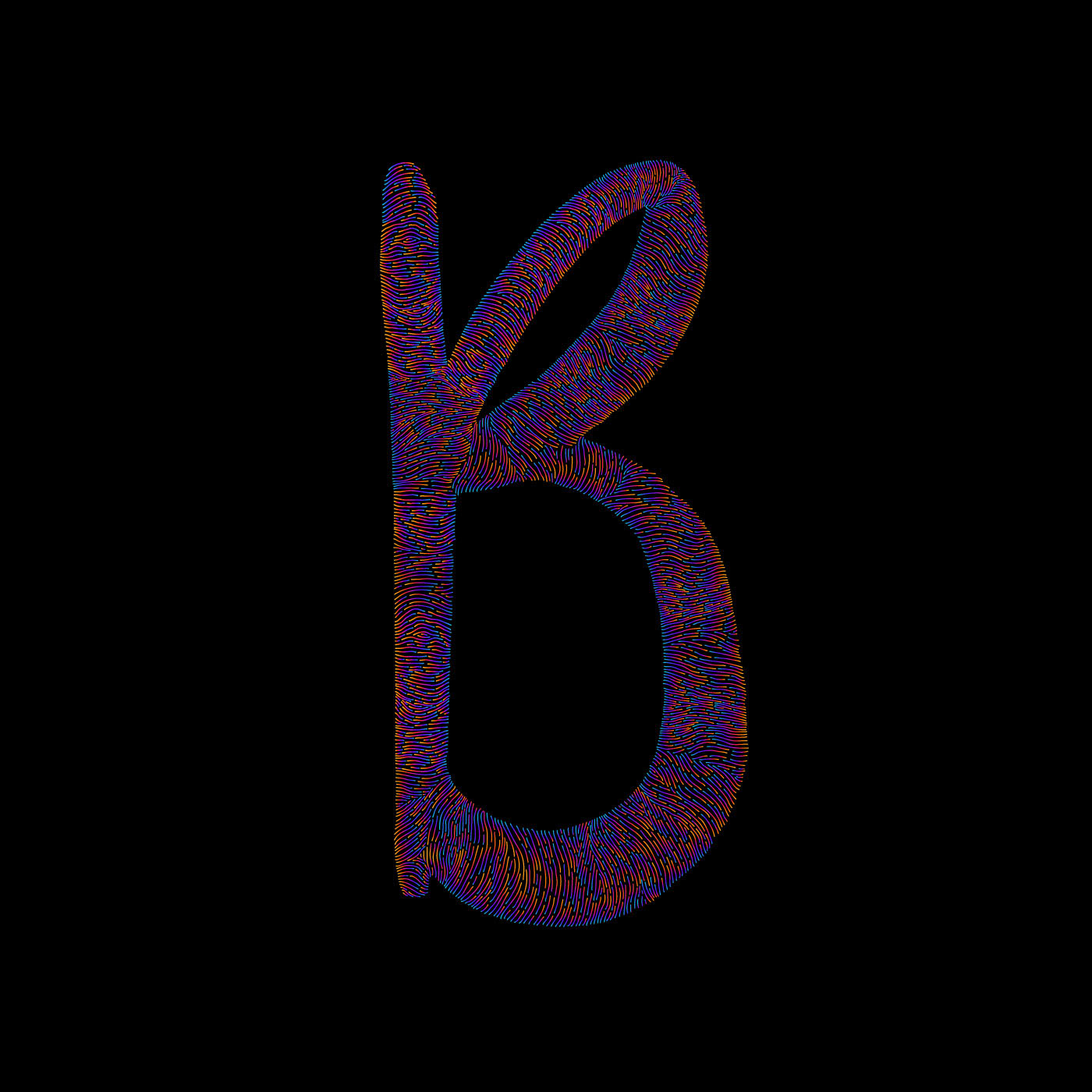 typography   alphabet lettering cellular pattern rainbow gradient days type 36daysoftype