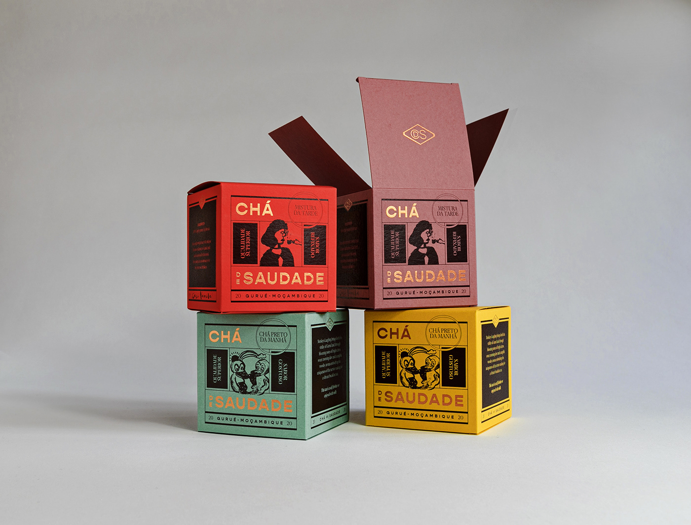 artist box package Packaging packaging design tea dieline mohawk Tea Packaging foil