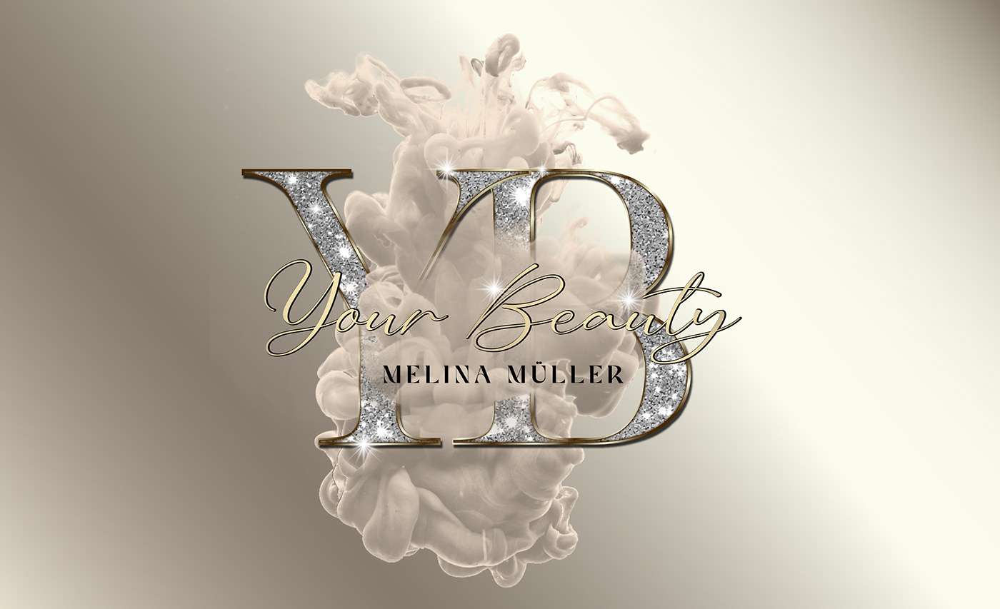 logo feminism minimal smoke beauty YB logo initials identity brand YB