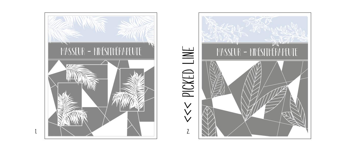 brand decoration design graphicdesign identitévisuelle illusration kinesithérapie motifs product vitrage