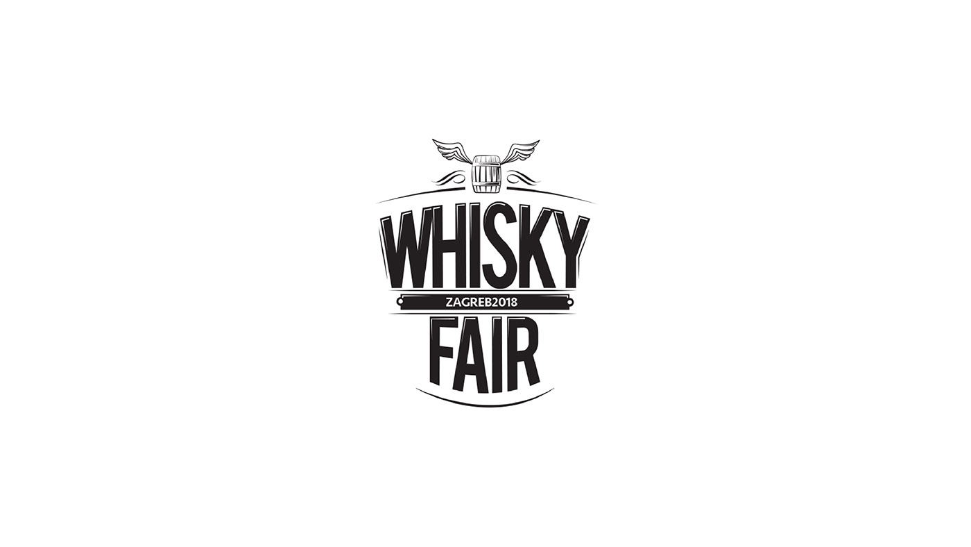 Croatia festival logo visual identity Whisky Zagreb