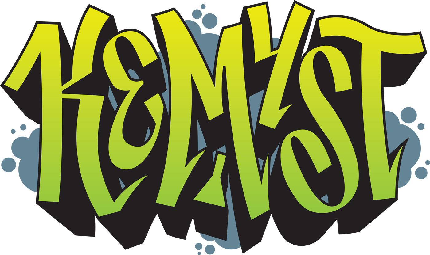 Kemyst hip-hop rap Graffiti logo