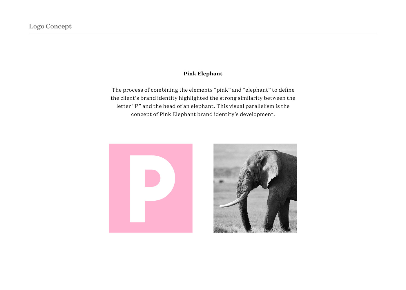 pink elephant sound music brand identity