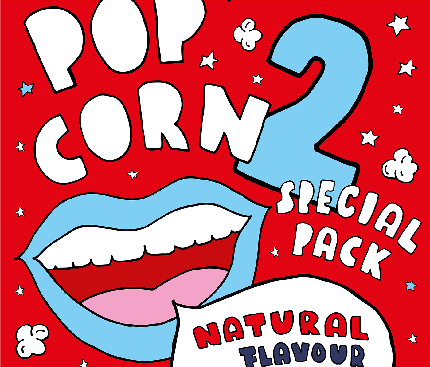 Packaging popcorn jollytime elisava graphic design  ILLUSTRATION  american pop