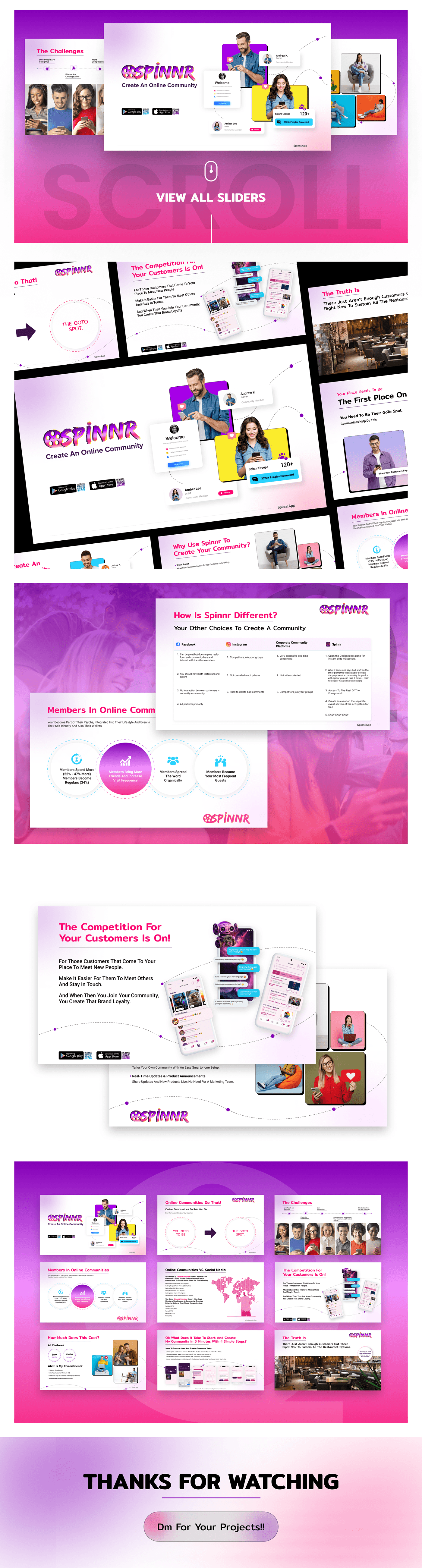 Powerpoint PPT Case Study Figma pitch deck inspiration