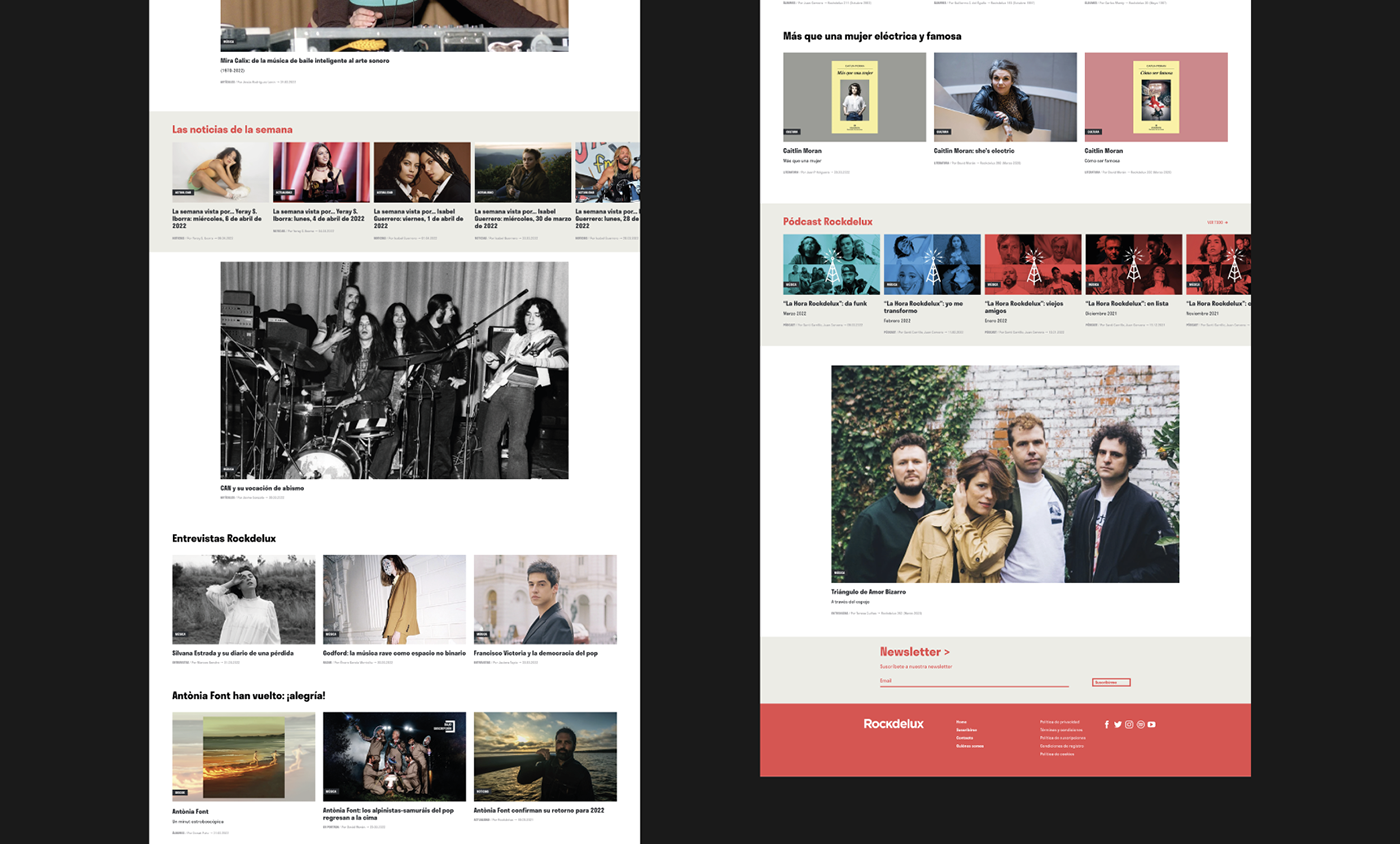 Digital Magazine music Music magazine Primavera Sound Rockdelux Web Web Design Webdesign Website Website Design