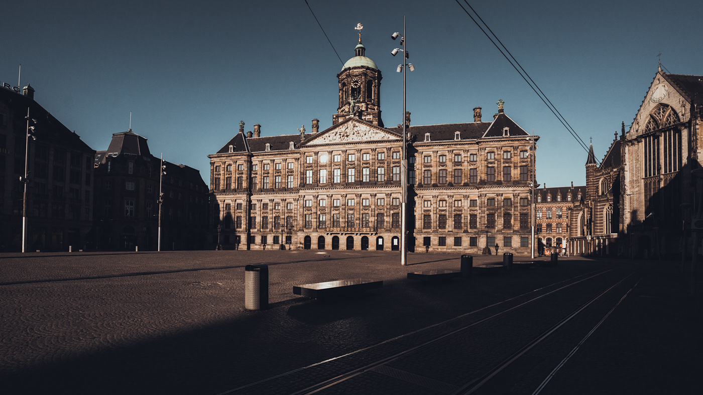 amsterdam cinematic corona COVID-19 empty journalism   Netherlands pandemic Rotterdam streetphotography