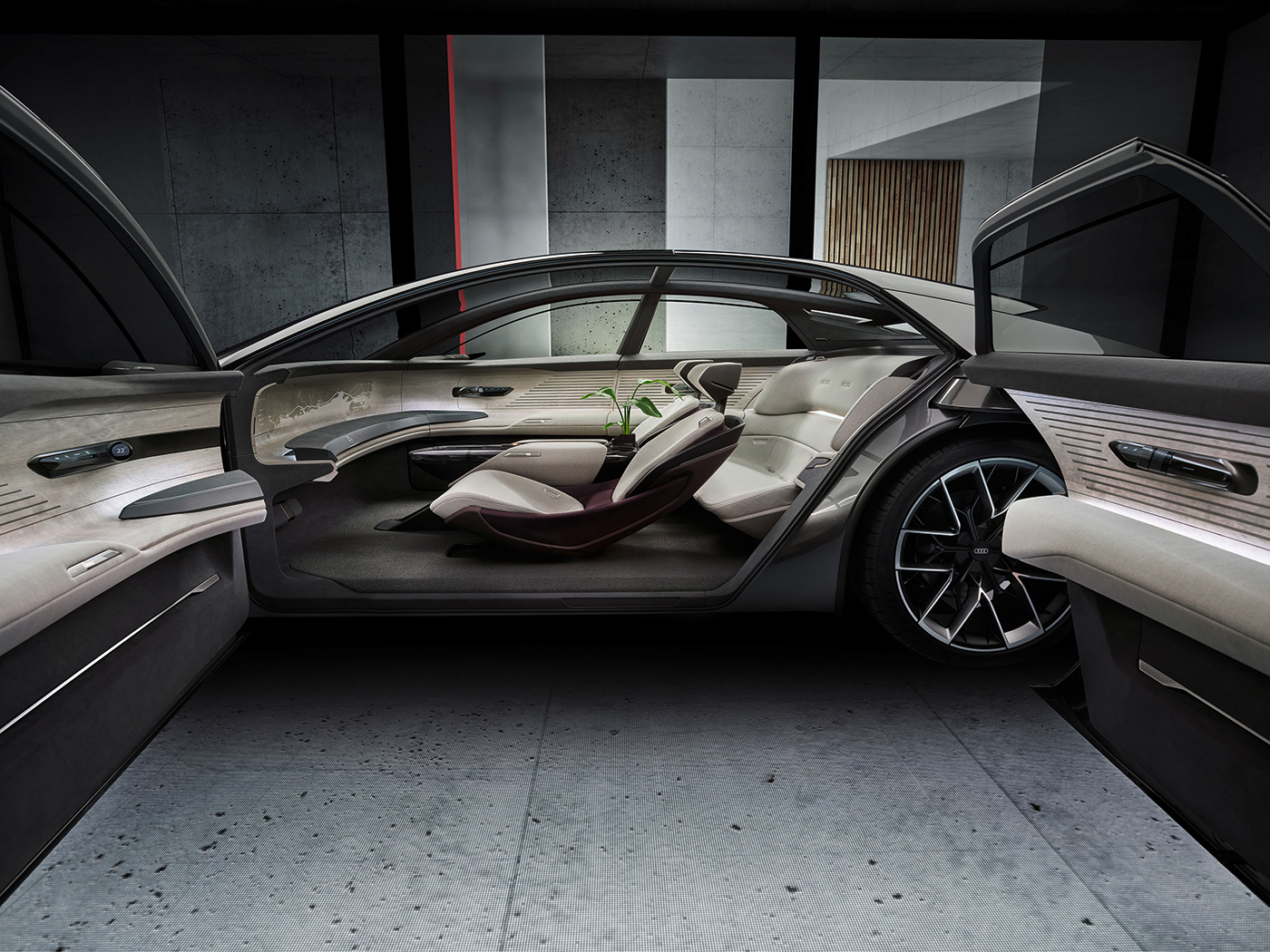 Audi automotive   concept designsketch Digital Art  industrialdesign interior design  photoshop sketch IAA