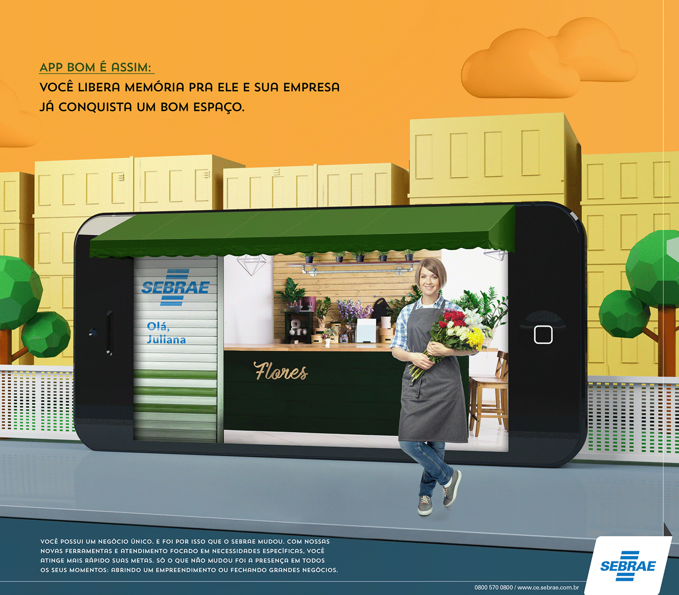 institucional empreendedor business sebrae ads empresa portal 3D cinema 4d anúncio