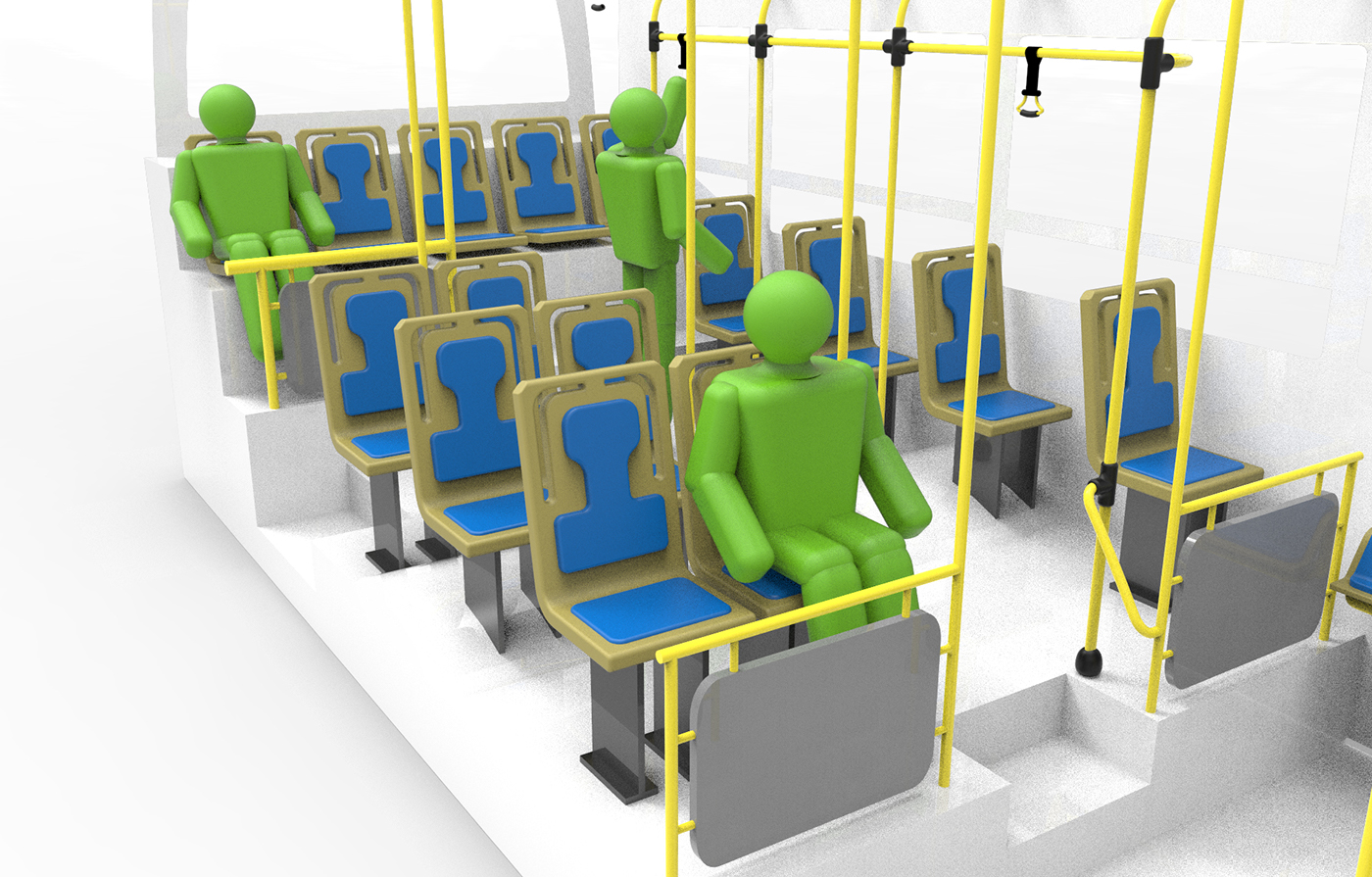 diseño industrial diseño de transporte colectivo rendering 3d modeling