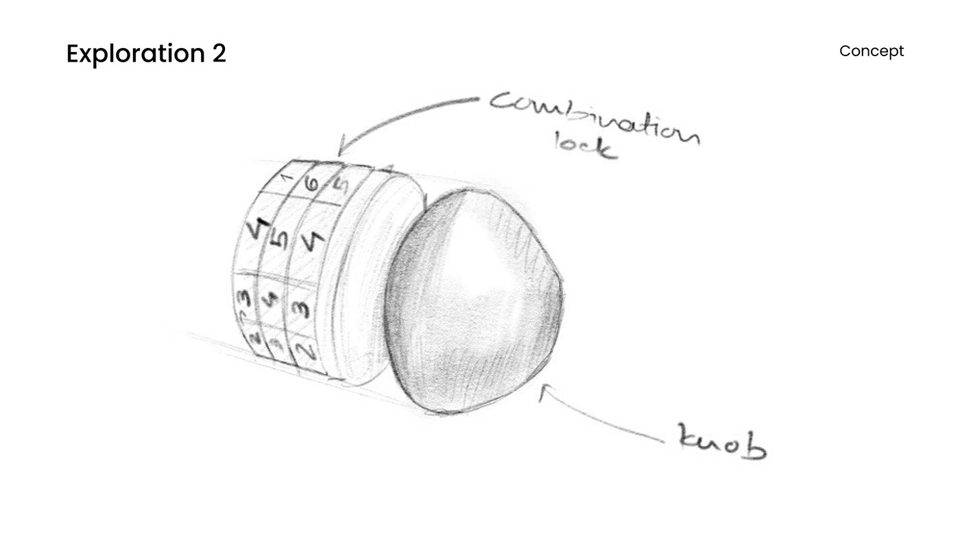 3D design Design Methodology industrial design  lock product