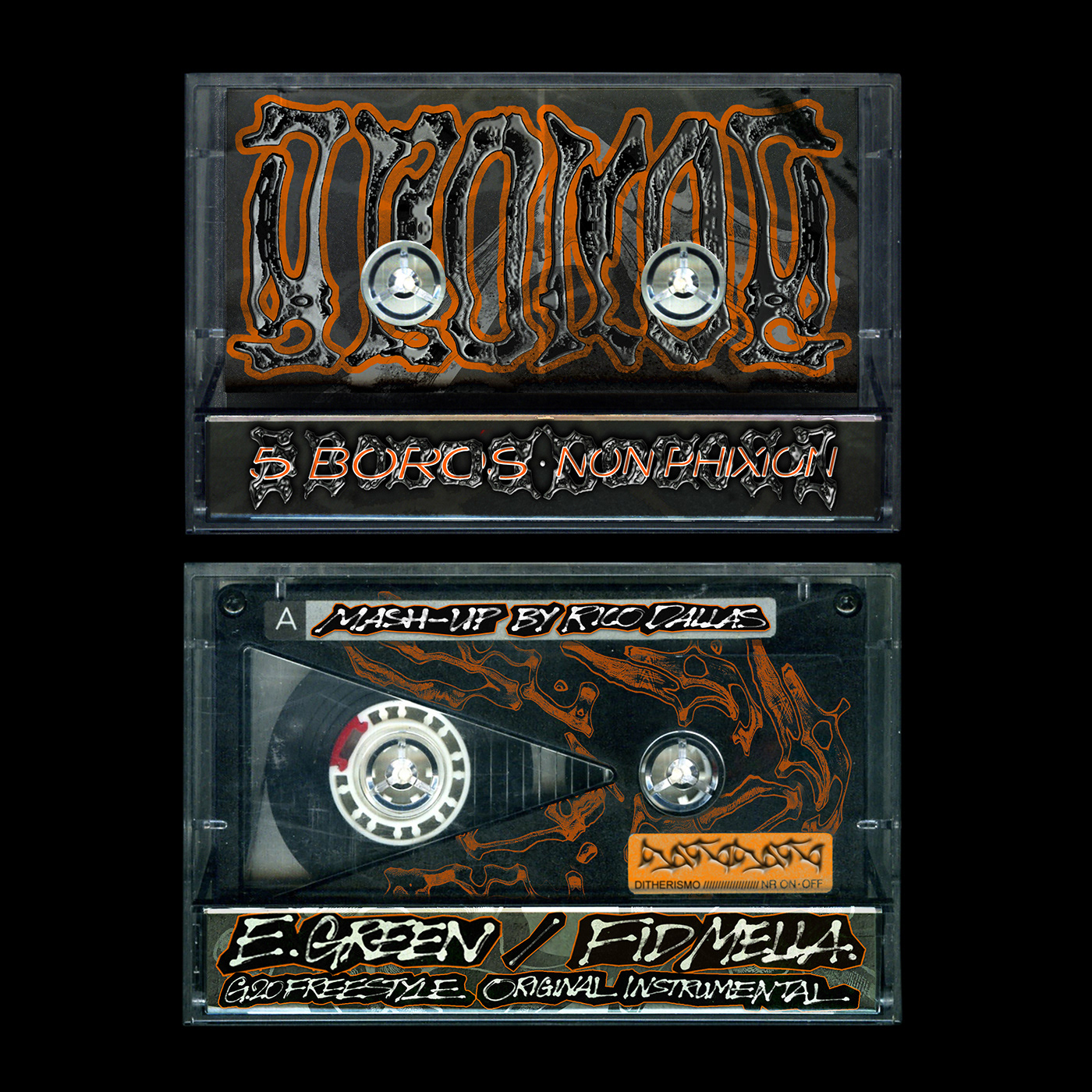 acapella cassette hip hop italian design mash-up Mockup music tape gif loop