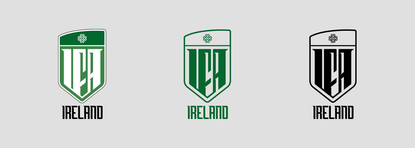 football brand euro 2016 Ireland Northern Ireland soccer team logo idenity kit