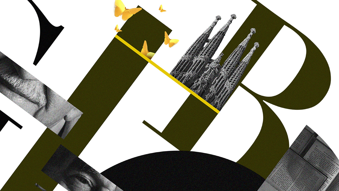 collage gabrielgarciamarquez  literature design graphicdesign barcelona ILLUSTRATION  adobeawards