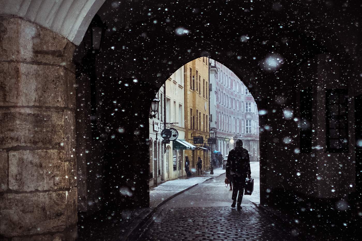 munich Bavaria streetphotography snow winter