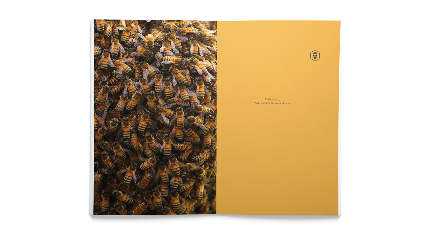 identity burt's bees stationary logo product print Booklet
