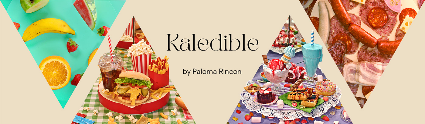 artwork Food  foodstyling kaleidoscope live action personal project tabletop video