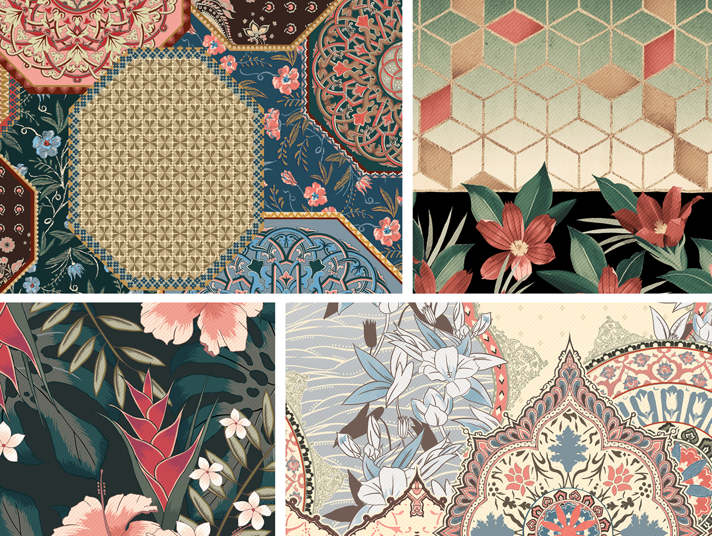 moda design de tecidos pattern padrões graphic design  Estampa arte digital branding  boho bohemian