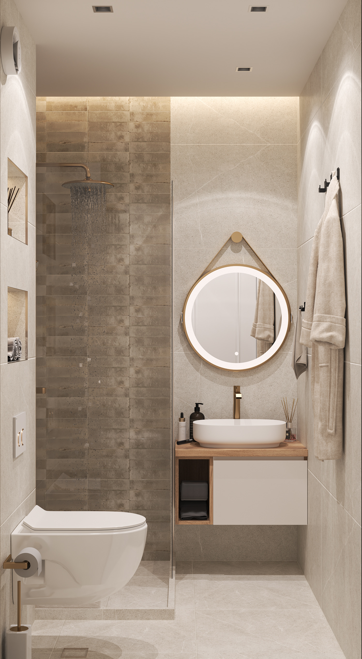 bathroom design interior design  visualization Render architecture modern 3ds max vray дизайн интерьера Визуализация интерьера