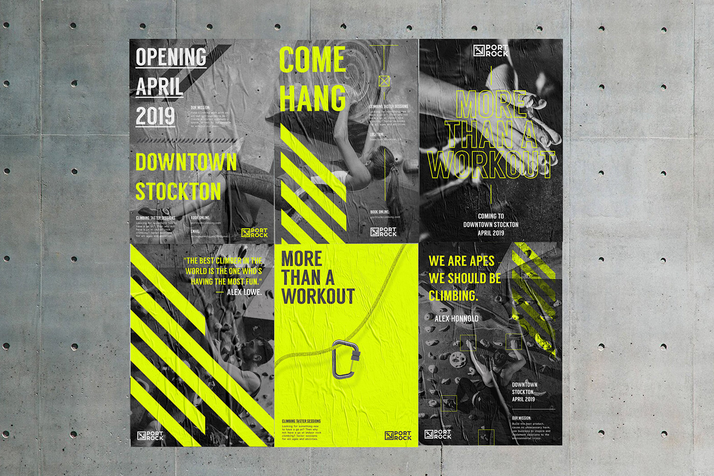 rock climbing gym fitness bouldering outdoors sport branding  Web Design  poster