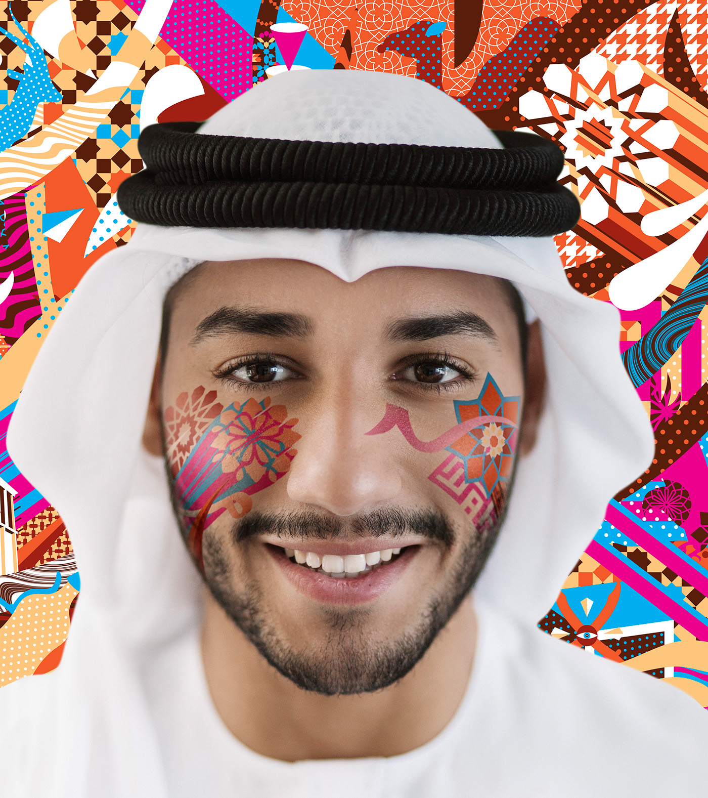 graphic design  Advertising  middle east dubai illustrations faces vector