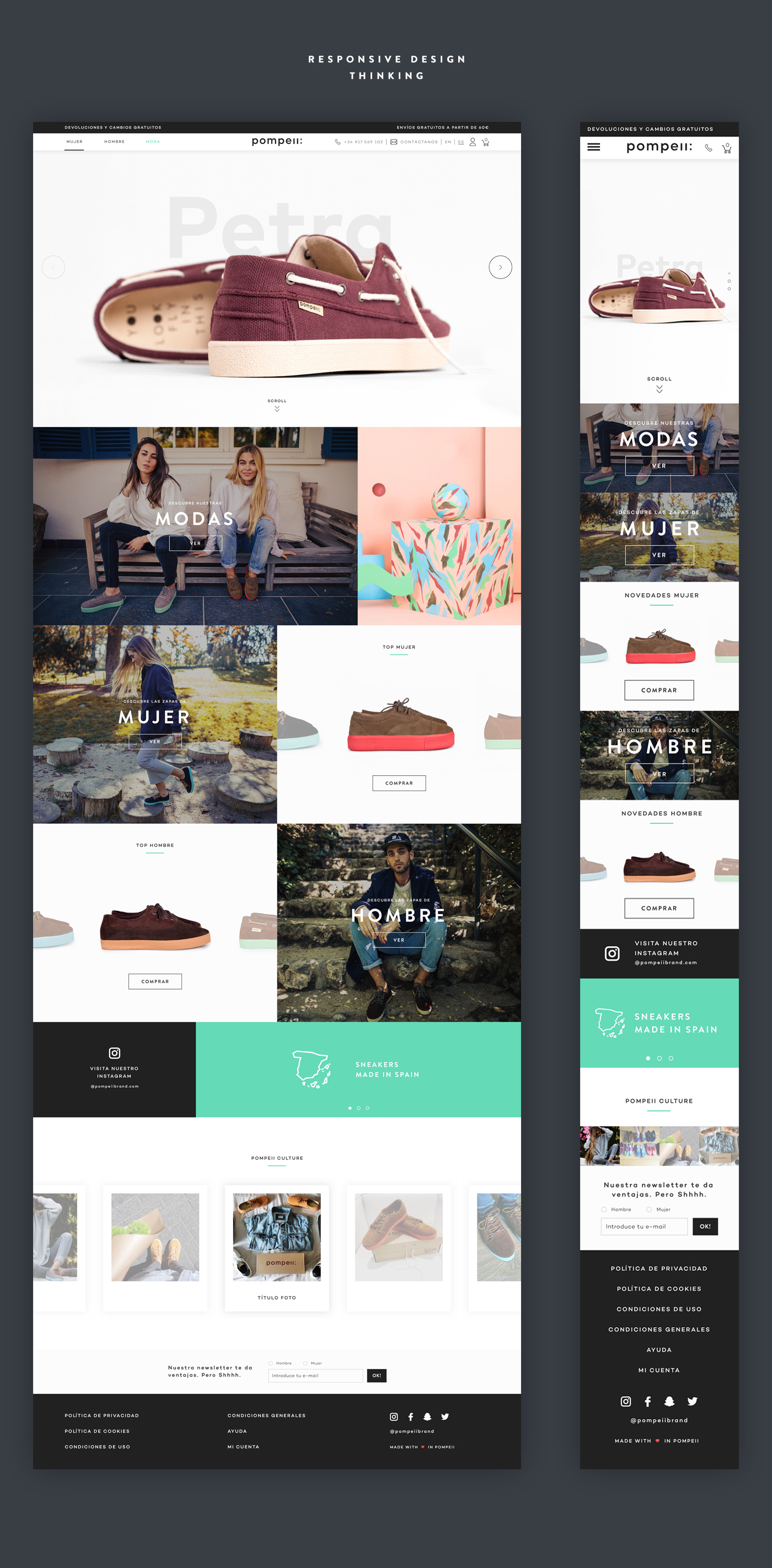 Website UI ux Web Design  interactive design shop customer experience e-commerce ui design sneakers