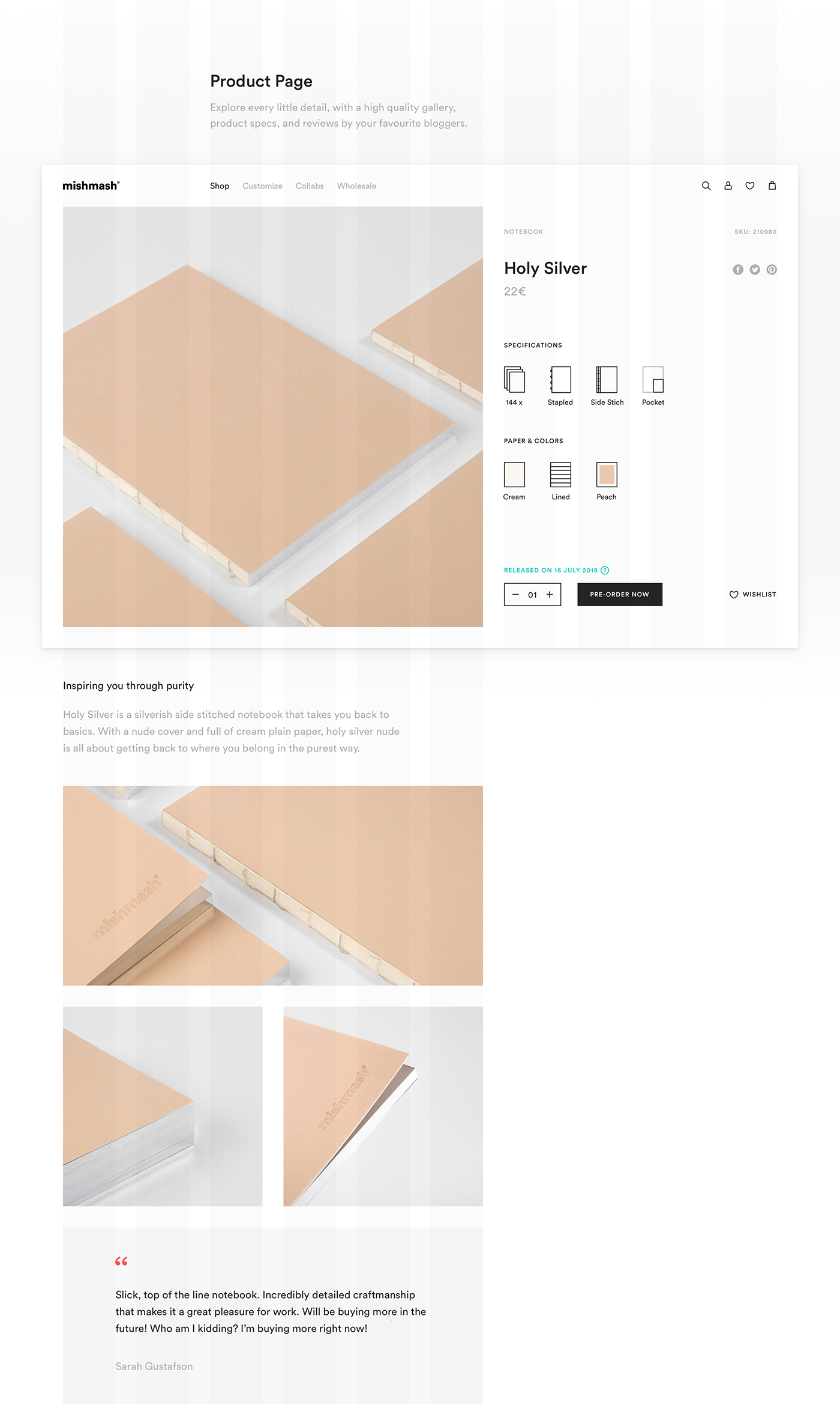 ui ux product shop grid Website circular Interface Responsive Significa mobile